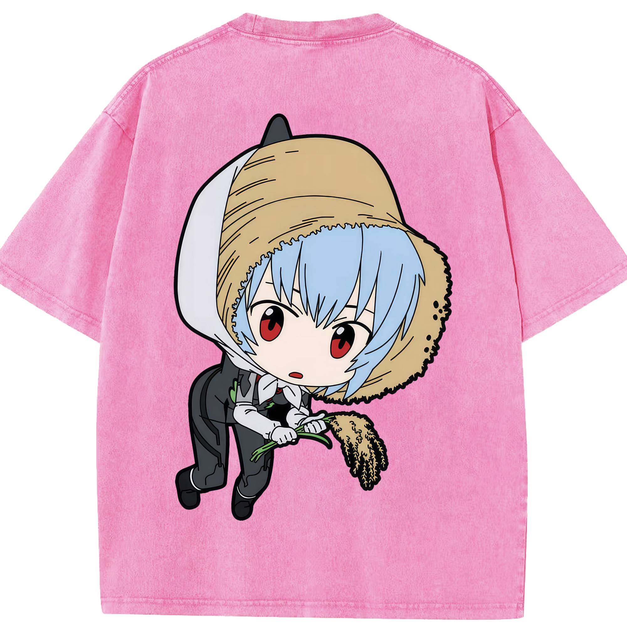 （画像用） EVA 新世紀エヴァンゲリオン 綿100% ヴィンテージ風 半袖Tシャツ（背面プリント）